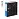 Папка-регистратор OfficeSpace, 70мм, мрамор, черная, синий корешок, нижний метал. кант Фото 1
