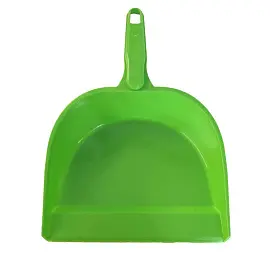 Совок для мусора BASE пластик зеленый (ширина 15 см, ручка 11 см)