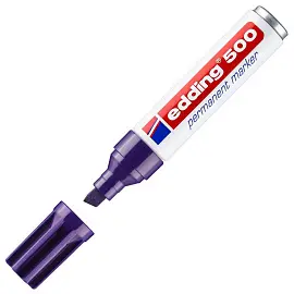 Маркер перманентный Edding 500/8 фиолетовый (толщина линии 2-7 мм) скошенный наконечник