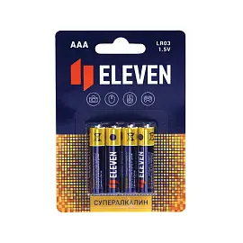 Батарейка Eleven SUPER AAA (LR03) алкалиновая Цена за 1 батарейку