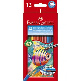 Карандаши цветные акварельные Faber-Castell Aquarell шестигранные 12 цветов