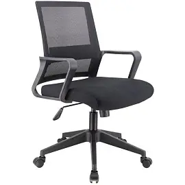 Кресло офисное Everprof Simple черное (сетка/ткань, пластик)