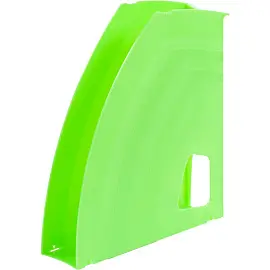 Лоток вертикальный для бумаг 70 мм Attache Fantasy пластиковый зеленый