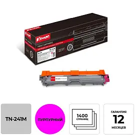 Картридж лазерный Комус TN-241M для Brother пурпурный совместимый