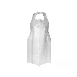 Фартуки одноразовые EleGreen Стандарт 120 x 68 см белые (100 штук в упаковке)