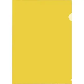 Папка-уголок Attache A4 пластиковая 150 мкм желтая (10 штук в упаковке)