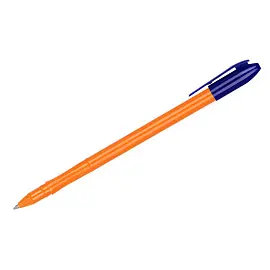 Ручка шариковая СТАММ "VeGa. Orange" синяя, 0,7мм, оранжевый корпус