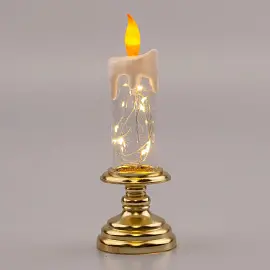 Светильник декоративный Свеча ПВХ теплый белый 20 см