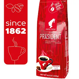 Кофе молотый Julius Meinl Президент 250 г (вакуумная упаковка)