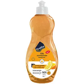 Средство для мытья посуды Qualita "Lemon & orange", пуш-пул, 500мл
