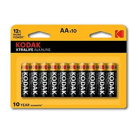 Батарейка AA пальчиковая Kodak Xtralife 10 штук в упаковке
