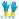 Перчатки КЩС латексные/неопреновые Scaffa Спектр Cem L/N70 желтые/синие (размер 9)