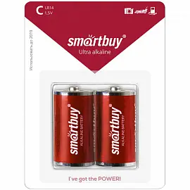 Батарейка SmartBuy C (LR14) алкалиновая Цена за 1 батарейку