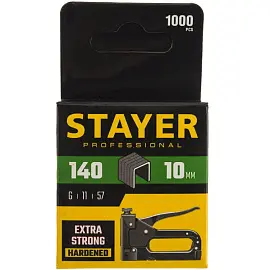 Скобы для степлера закал., тип 140, 10мм, 1000 шт STAYER (31610-10)