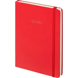 Ежедневник недатированный Attache Diary искусственная кожа А5 136 листов красный (140x200 мм)