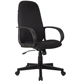 Кресло для руководителя Бюрократ CH-808AXSN/#B черное 3C11 (ткань, пластик)