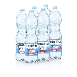 Вода питьевая Сенежская газированная 1.5 л (6 штук в упаковке)