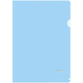 Папка-уголок Berlingo "Starlight", А4, 180мкм, прозрачная голубая, индив. ШК
