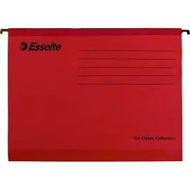 Подвесная папка Esselte Plus Foolscap до 300 листов красная (25 штук в упаковке)