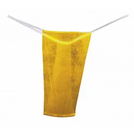Трусы одноразовые бикини женские Чистовье спандбонд размер 44-48 желтые (25 штук в упаковке)