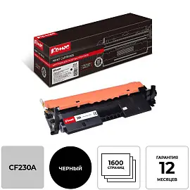 Картридж лазерный Комус 30A CF230A для HP черный совместимый