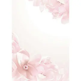 Дизайнерская бумага Attache Цветы (А4, 120 г/кв.м, в упаковке 20 листов)
