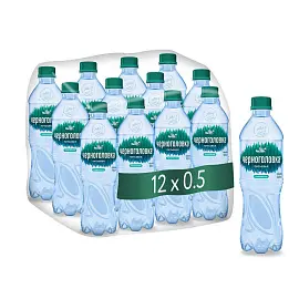 Вода питьевая Черноголовка газированная 0.5 л (12 штук в упаковке)