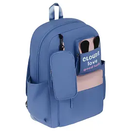 Рюкзак MESHU "Cloud blue", 43*30*13см, 1 отделение, 3 кармана, уплотненная спинка, в комплекте пенал 20*6см