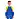 Накидка фартук с нарукавниками для труда ПИФАГОР, 3 кармана, стандартный размер, 44x55 см, синий, 228361 Фото 0