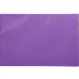 Папка-конверт на zip-молнии Attache Color A4 фиолетовая 160 мкм