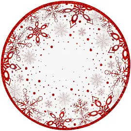 Набор тарелок Снежные Искры 17 см (6 штук в наборе)