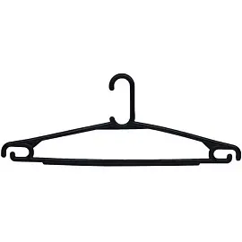 Вешалка-плечики для легкой одежды ПВ-04 черная (размер 44-46, 160 штук в упаковке)