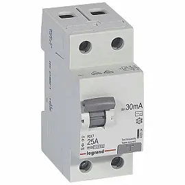УЗО выключатель дифференциального тока Legrand RX3 2п 25А 30мА AC (402024)