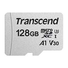 Карта памяти 128 ГБ microSDXC Transcend 300S Class 10 UHS-I (TS128GUSD300S)