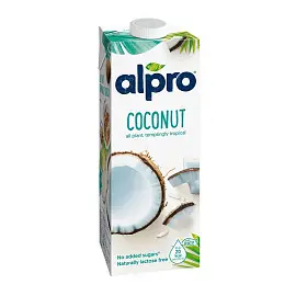 Напиток кокосовый Alpro с рисом, кальцием и витаминами ультрапастеризованный 1 л