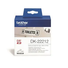 Картридж для принтера этикеток Brother DK22212 (62 мм x 15 м, цвет ленты белый, шрифт черный)