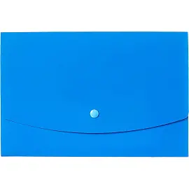 Папка-конверт на кнопке Attache Attache А5 синяя 500 мкм