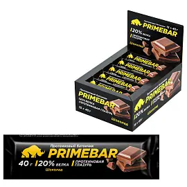 Батончик протеиновый PRIMEBAR со вкусом шоколада, 40г 15шт/уп