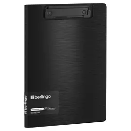 Папка-планшет с зажимом Berlingo "Steel&Style" А5+, 1800мкм, пластик (полифом), черная