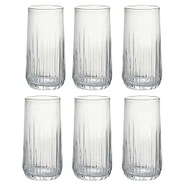 Набор стаканов (тумблер) Pasabahce Nova стеклянные высокие 360 мл (6 штук в упаковке)