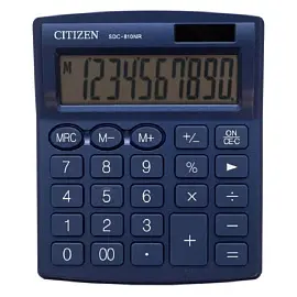 Калькулятор настольный Citizen SDC810NRNVE 10-разрядный синий 127x105x21 мм