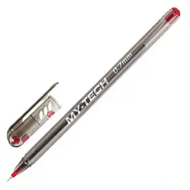 Ручка шариковая неавтоматическая Pensan My-Tech красная (толщина линии 0.35 мм)