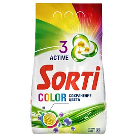 Порошок для машинной стирки Sorti "Color", 6кг