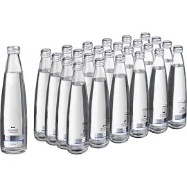 Вода питьевая Деловой Стандарт газированная стекло 0,33л 24шт/уп