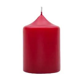 Свеча Eurocandle бордовая 6х6.5 см