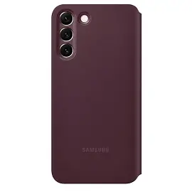 Чехол-книжка Samsung Smart Clear View Cover S22+ для Samsung Galaxy S22+ бургунди (SAM-EF-ZS906CEEGRU)