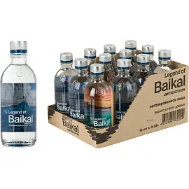 Вода питьевая LEGEND of BAIKAL Limited Edition негазированная 0,33 л (12 штук в упаковке)