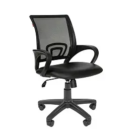 Кресло офисное Easy Chair 304 TPU черное (искусственная кожа/сетка, пластик)
