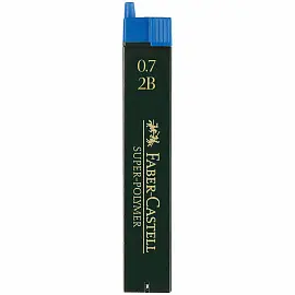 Грифели для механических карандашей Faber-Castell "Super-Polymer", 12шт., 0,7мм, 2B