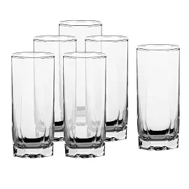 Набор стаканов (хайбол) Pasabahce стеклянные высокие 330 мл (6 штук в упаковке)